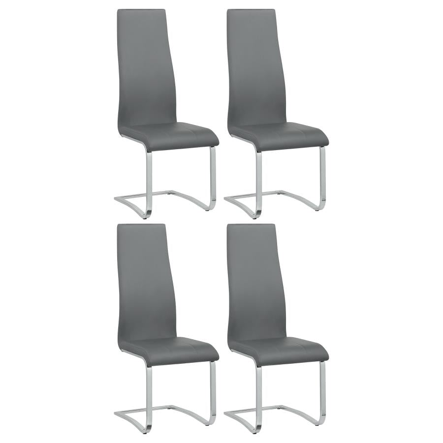 MONTCLAIR UPHOLSTERED DINING SIDE CHAIR GREY (SET OF 4)