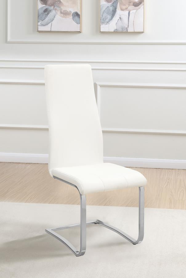 MONTCLAIR UPHOLSTERED DINING SIDE CHAIR WHITE (SET OF 4)