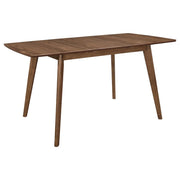 ALFREDO 63-INCH EXTENSION LEAF DINING TABLE NATURAL WALNUT