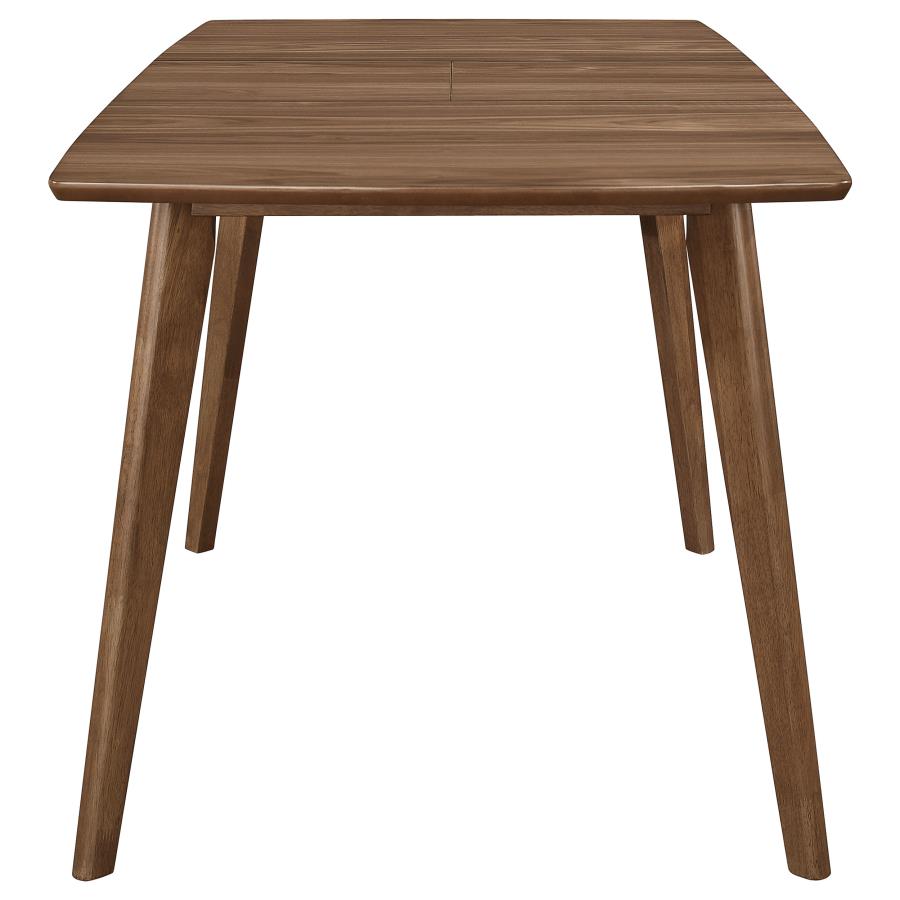 ALFREDO 63-INCH EXTENSION LEAF DINING TABLE NATURAL WALNUT