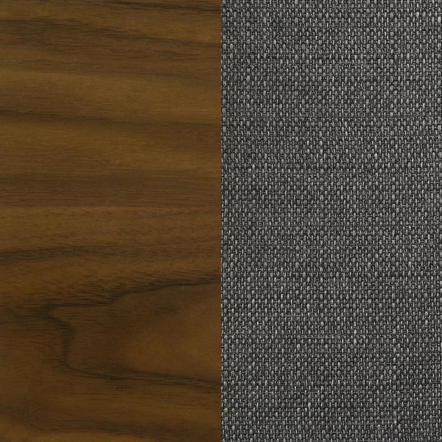 ALFREDO DINING SIDE CHAIR GREY AND NATURAL WALNUT (SET OF 2)