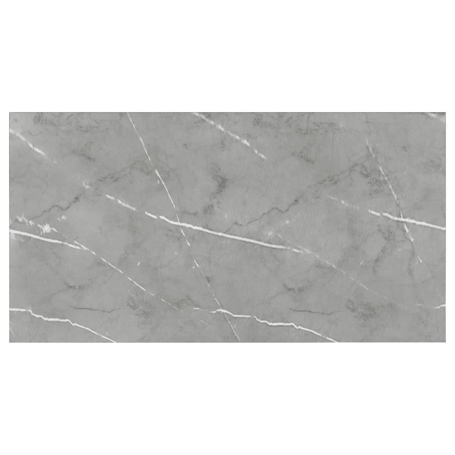 STERLING 72-INCH RECTANGULAR DINING TABLE GREY FAUX MARBLE