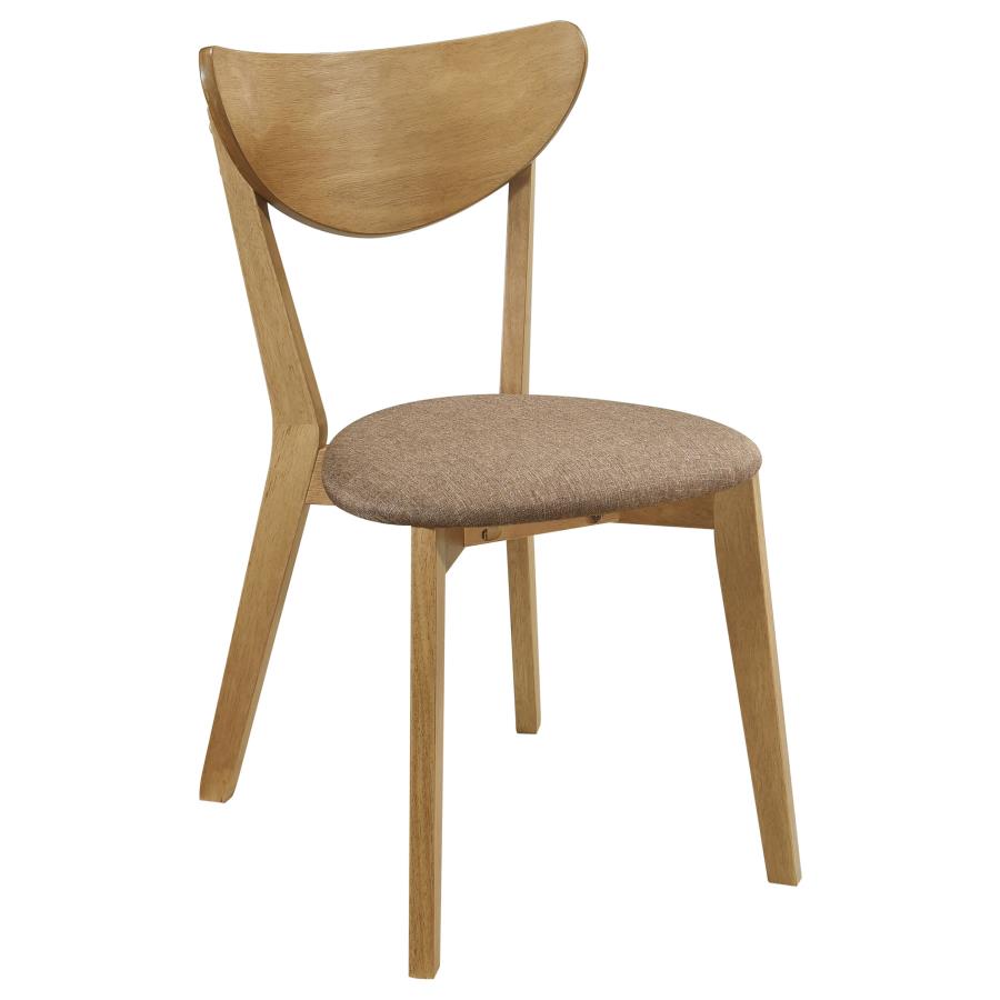 ELOWEN WOOD DINING SIDE CHAIR LIGHT WALNUT (SET OF 2)
