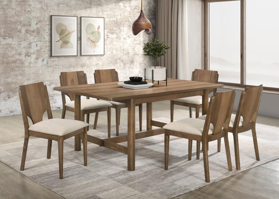 CRESTMORE 71-INCH RECTANGULAR WOOD DINING TABLE WALNUT