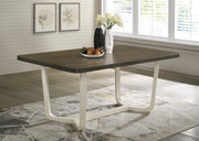 BILOXI 71-INCH RECTANGULAR WOOD DINING TABLE GREYISH BROWN