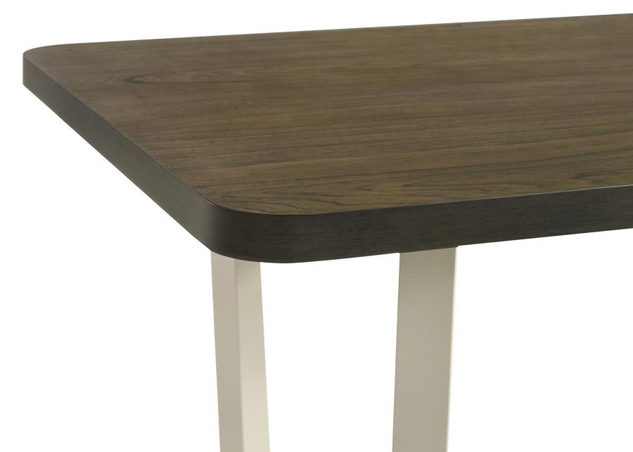BILOXI 71-INCH RECTANGULAR WOOD DINING TABLE GREYISH BROWN