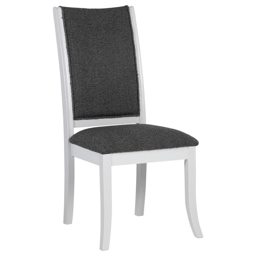 JUDD UPHOLSTERED DINING SIDE CHAIR PEARL WHITE (SET OF 2)