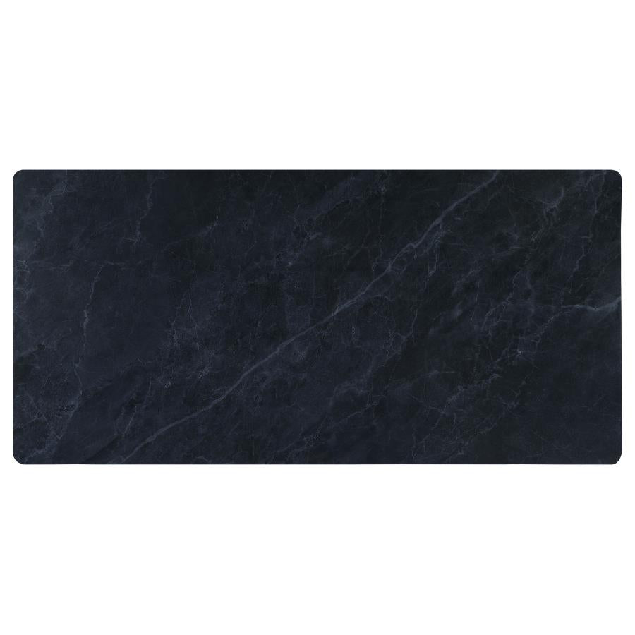 DESDEN 79-INCH RECTANGULAR SINTERED STONE DINING TABLE GREY