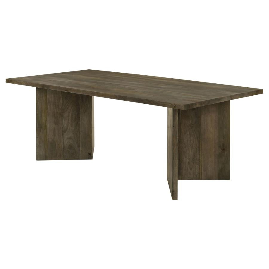 TYLER 80-INCH SOLID WOOD DINING TABLE MANGO BROWN