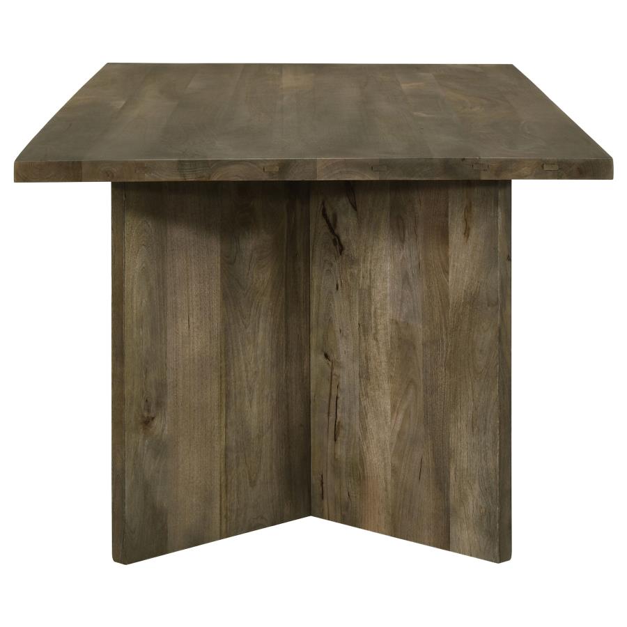 TYLER 80-INCH SOLID WOOD DINING TABLE MANGO BROWN