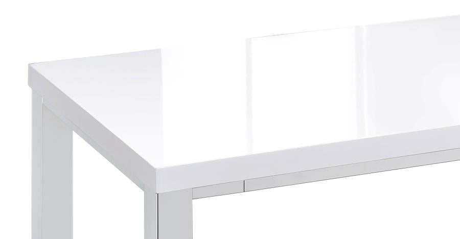 NATIVIDAD 5-PIECE PUB HEIGHT BAR TABLE SET WHITE HIGH GLOSS