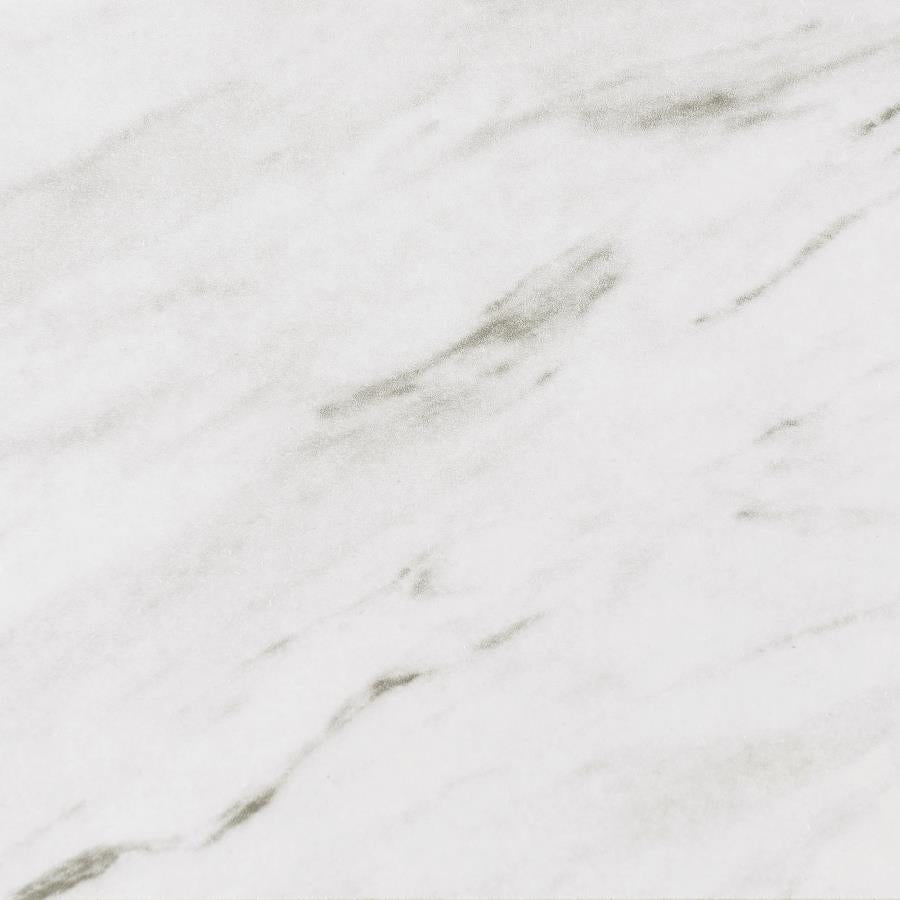 BEXTER ROUND 35-INCH FAUX MARBLE BISTRO BAR TABLE CHROME