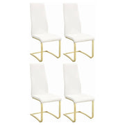 MONTCLAIR UPHOLSTERED DINING SIDE CHAIR WHITE (SET OF 4)