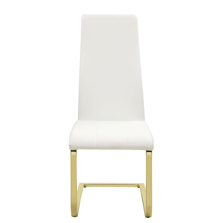 MONTCLAIR UPHOLSTERED DINING SIDE CHAIR WHITE (SET OF 4)