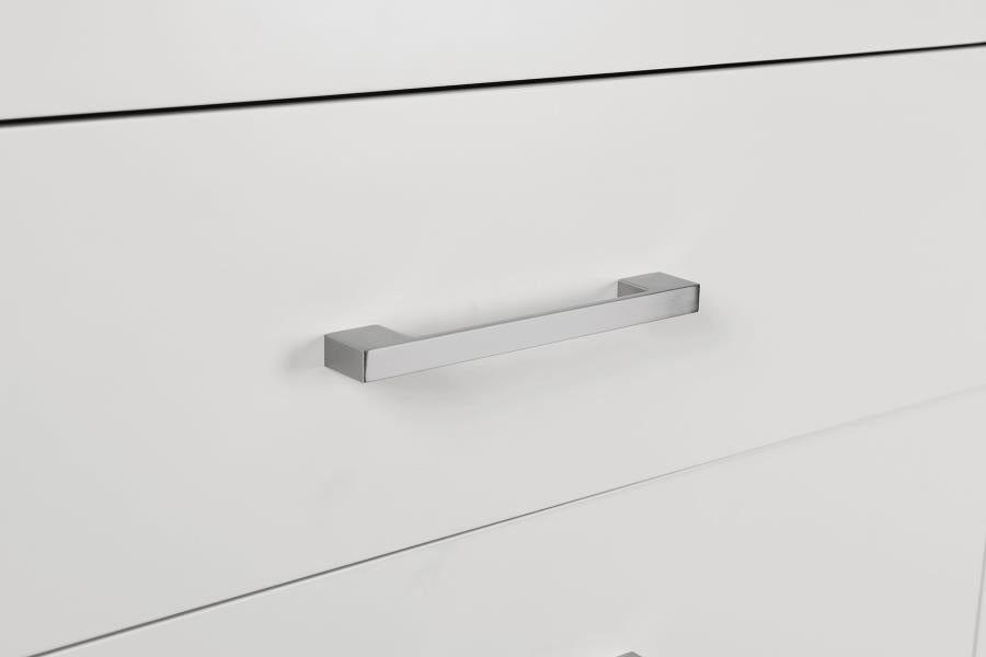 JESSICA 6-DRAWER DRESSER WITH MIRROR SNOW WHITE