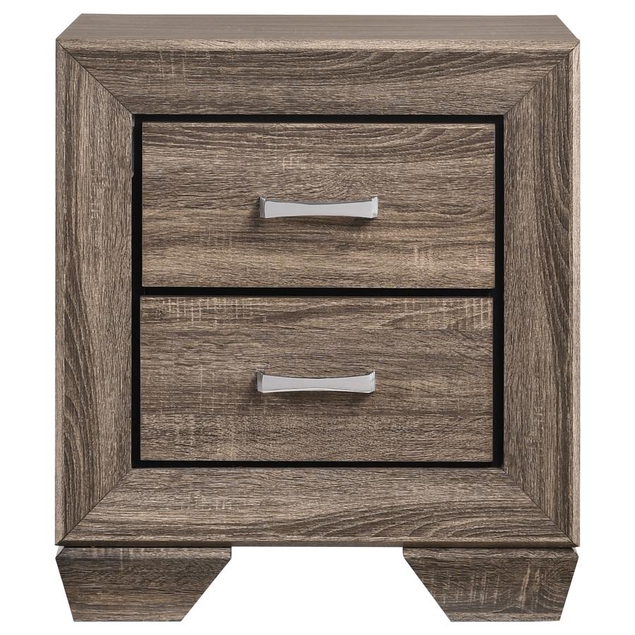 KAUFFMAN 2-DRAWER NIGHTSTAND WASHED TAUPE