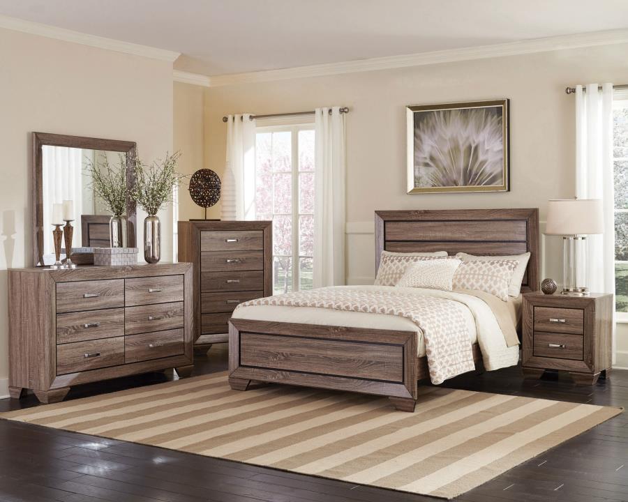 KAUFFMAN 5-DRAWER BEDROOM CHEST WASHED TAUPE