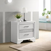 MIRANDA 3-DRAWER NIGHTSTAND WHITE
