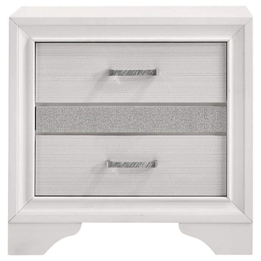 MIRANDA 3-DRAWER NIGHTSTAND WHITE