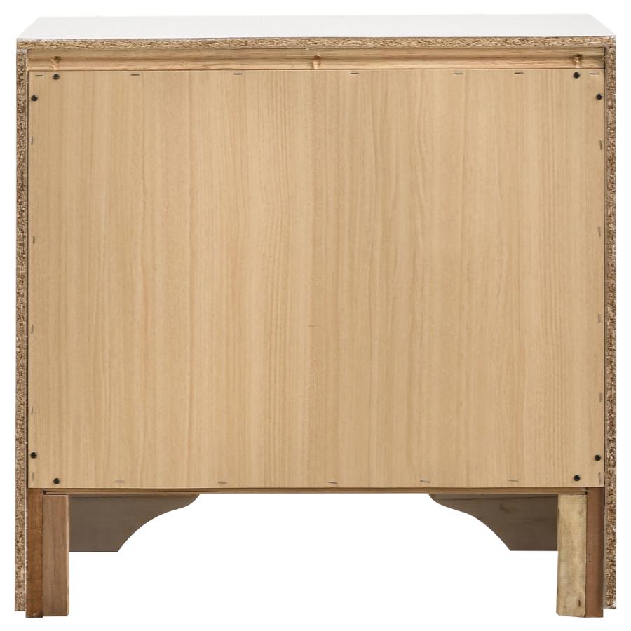 MIRANDA 3-DRAWER NIGHTSTAND WHITE