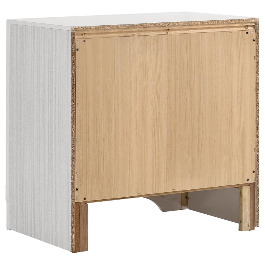 MIRANDA 3-DRAWER NIGHTSTAND WHITE