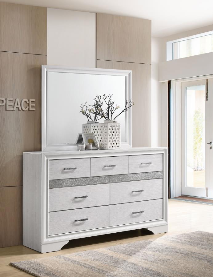 MIRANDA 9-DRAWER DRESSER WHITE