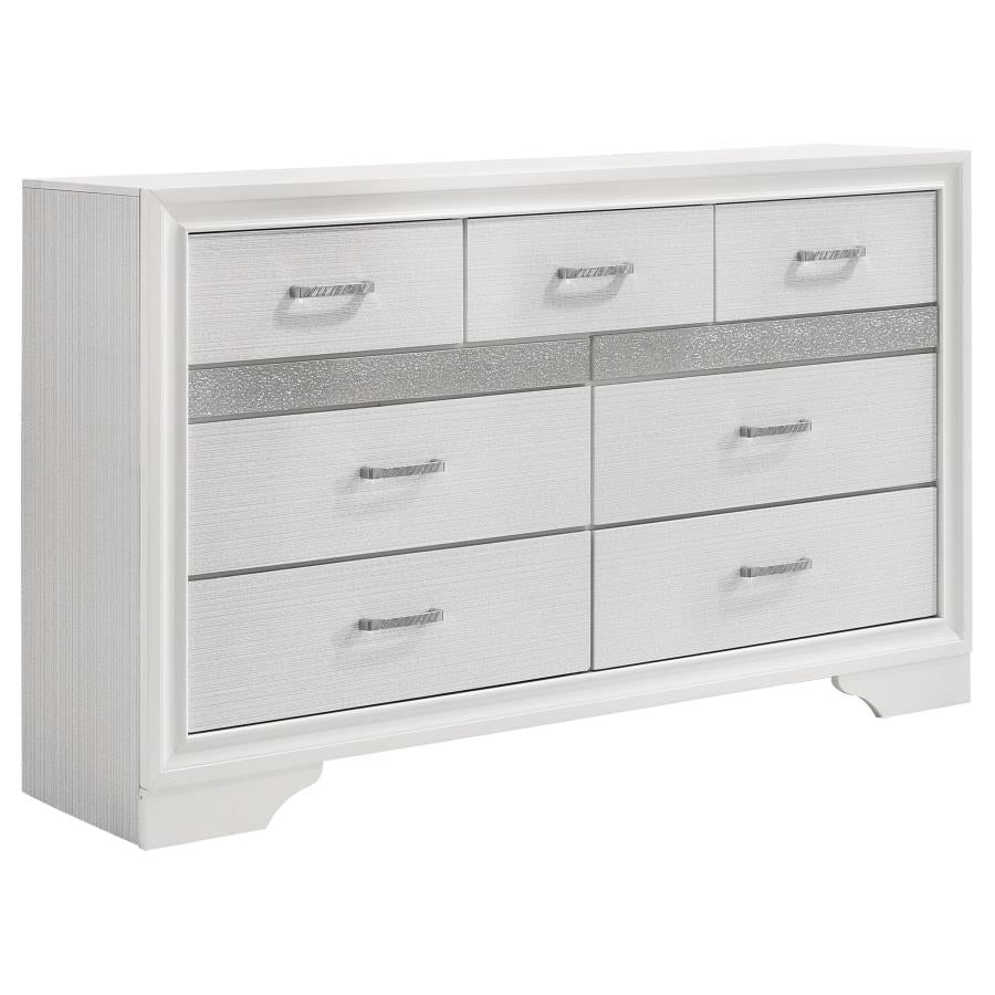 MIRANDA 9-DRAWER DRESSER WHITE
