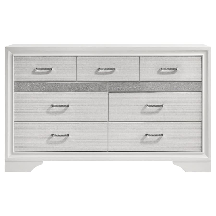 MIRANDA 9-DRAWER DRESSER WHITE