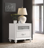 BARZINI 2-DRAWER NIGHTSTAND WHITE