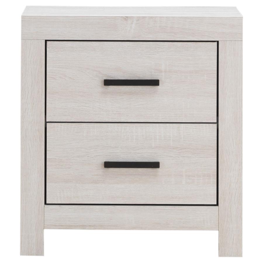 BRANTFORD 2-DRAWER NIGHTSTAND COASTAL WHITE