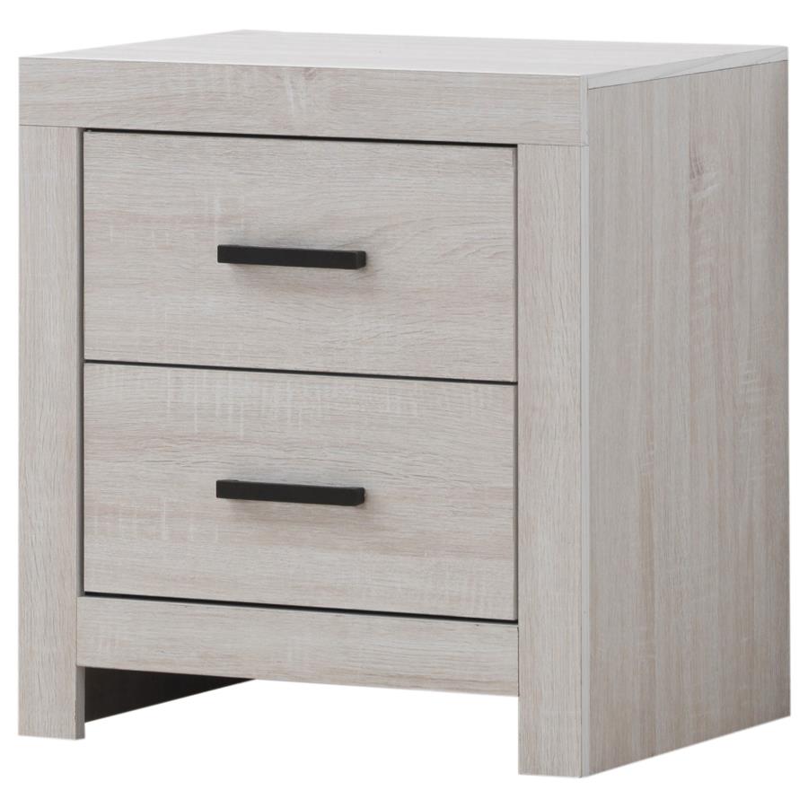 BRANTFORD 2-DRAWER NIGHTSTAND COASTAL WHITE