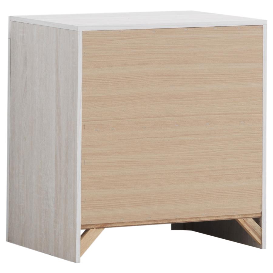 BRANTFORD 2-DRAWER NIGHTSTAND COASTAL WHITE
