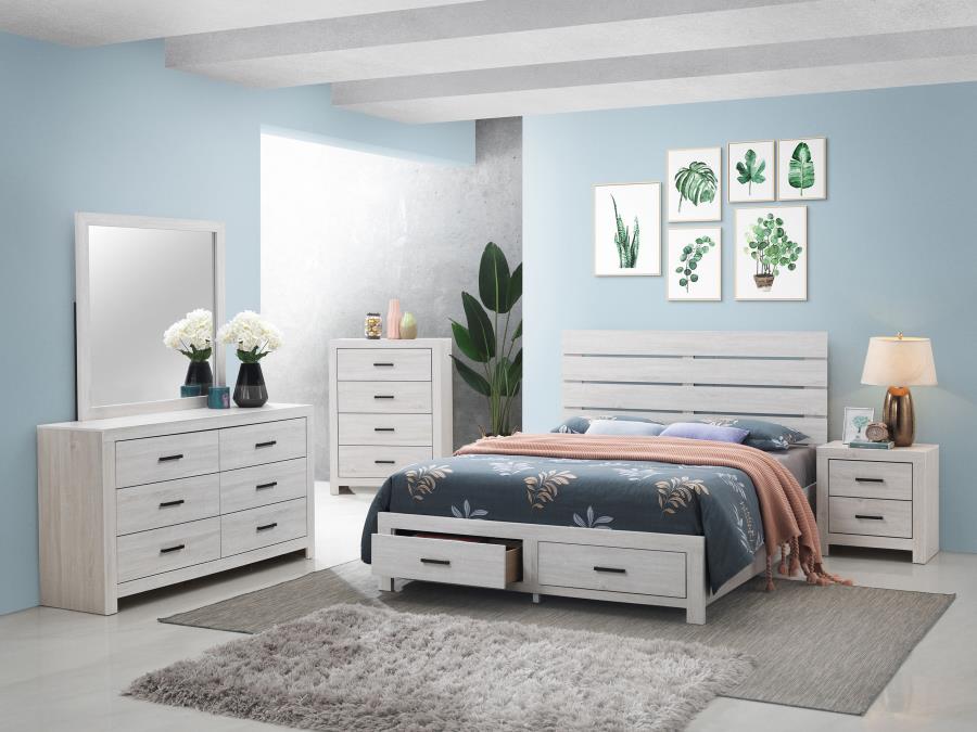 BRANTFORD 4-DRAWER BEDROOM CHEST COASTAL WHITE