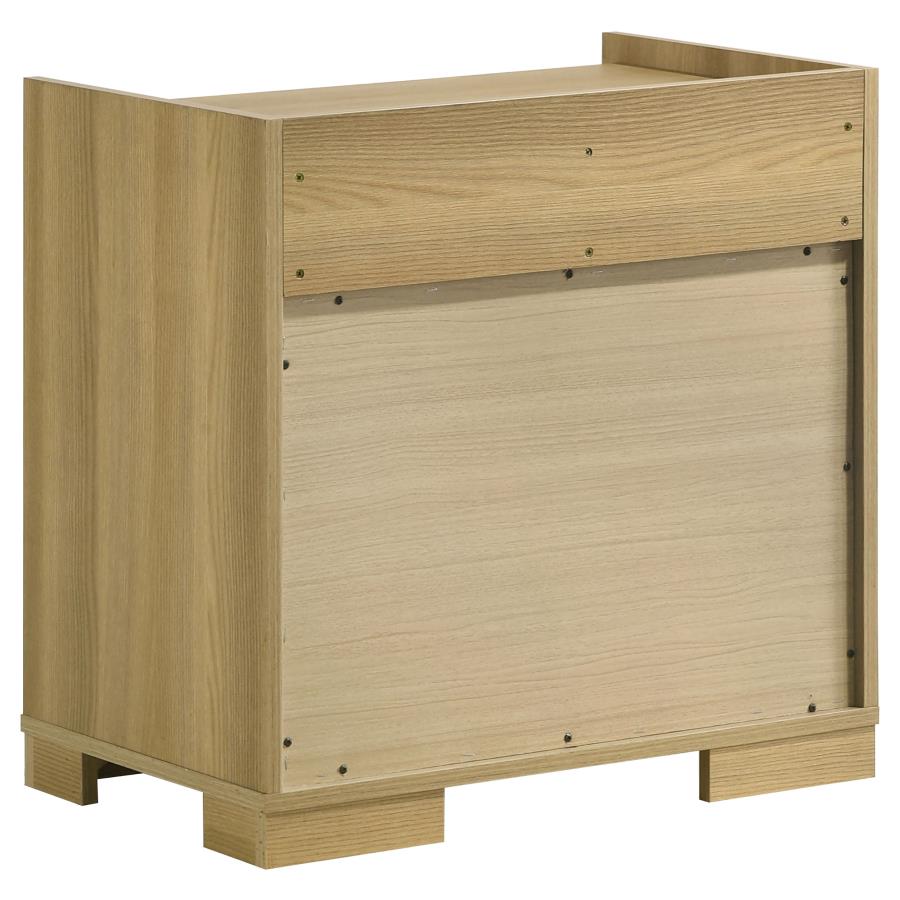 HYLAND 2-DRAWER NIGHTSTAND BEDSIDE TABLE NATURAL