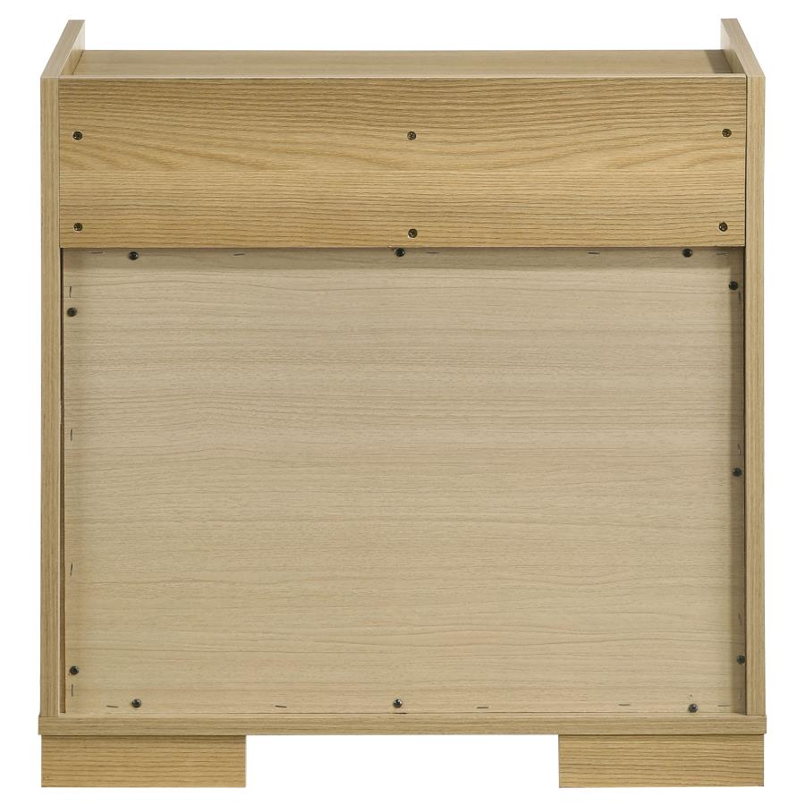 HYLAND 2-DRAWER NIGHTSTAND BEDSIDE TABLE NATURAL