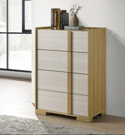 HYLAND 4-DRAWER CHEST OF DRAWERS NATURAL