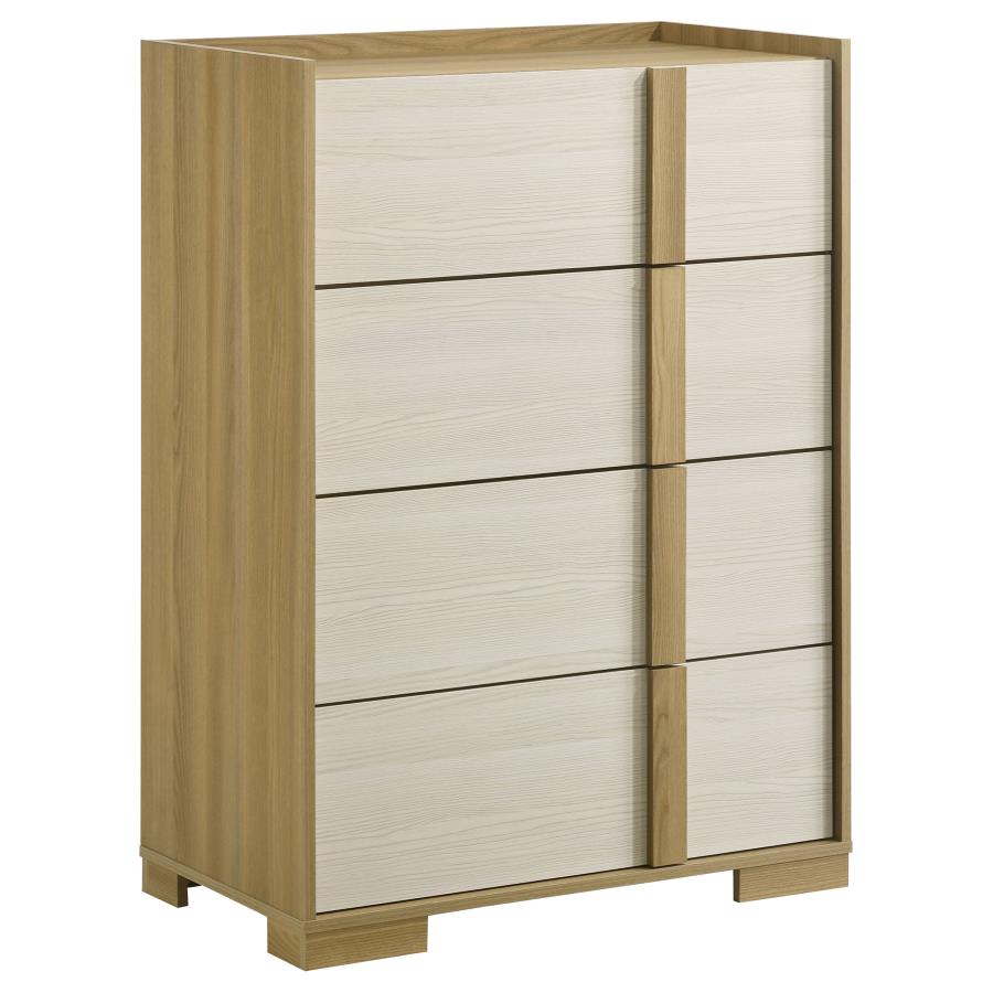 HYLAND 4-DRAWER CHEST OF DRAWERS NATURAL