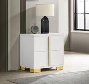 MARCELINE 2-DRAWER NIGHTSTAND WHITE