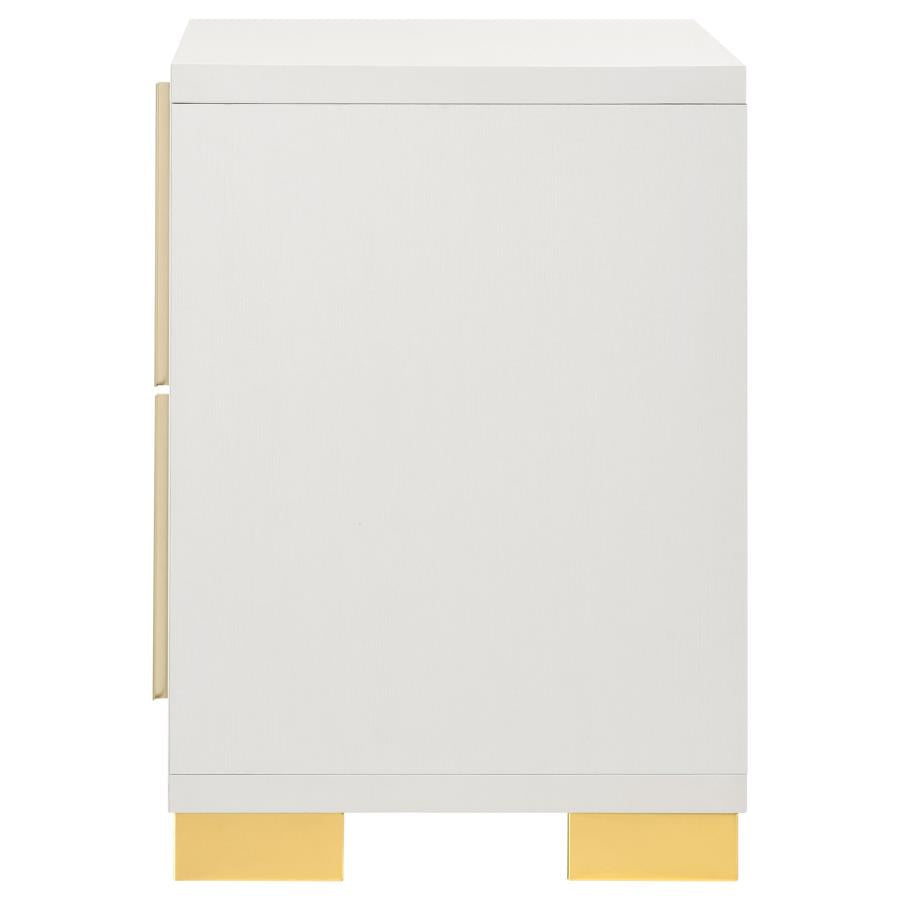 MARCELINE 2-DRAWER NIGHTSTAND WHITE