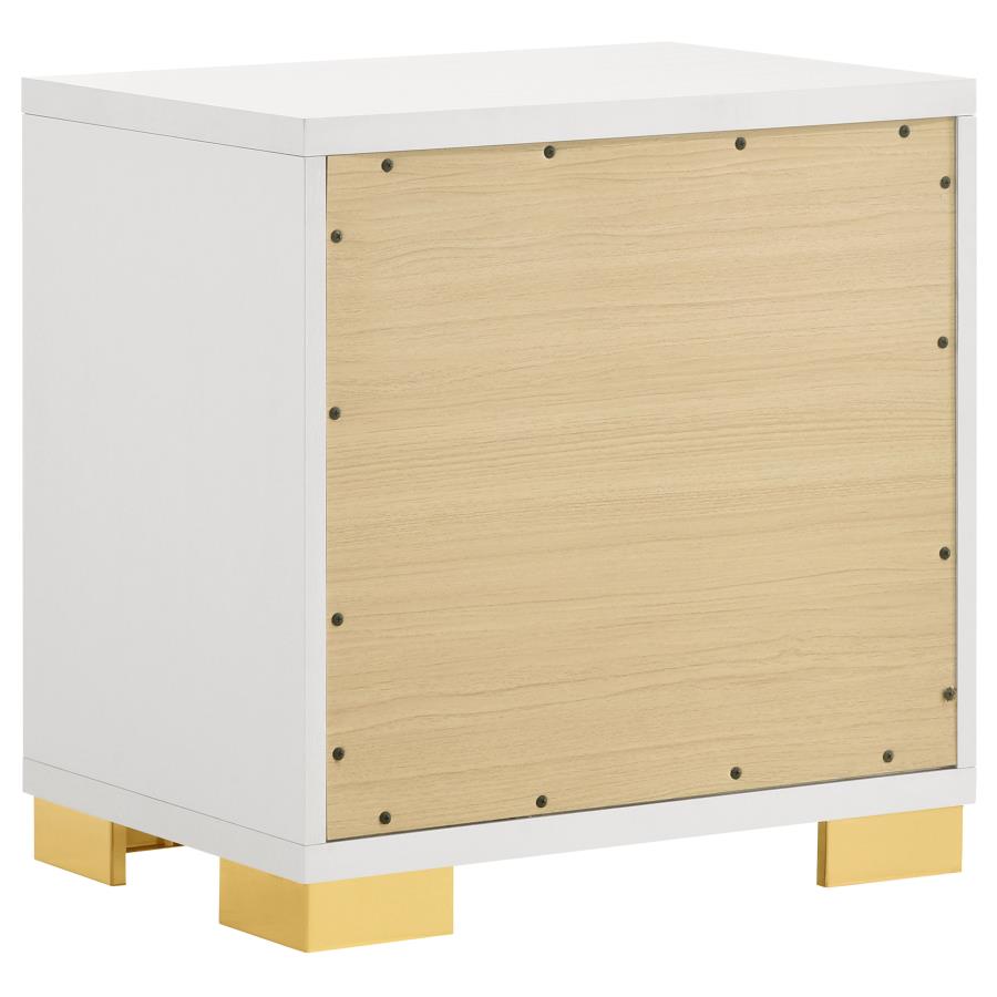 MARCELINE 2-DRAWER NIGHTSTAND WHITE