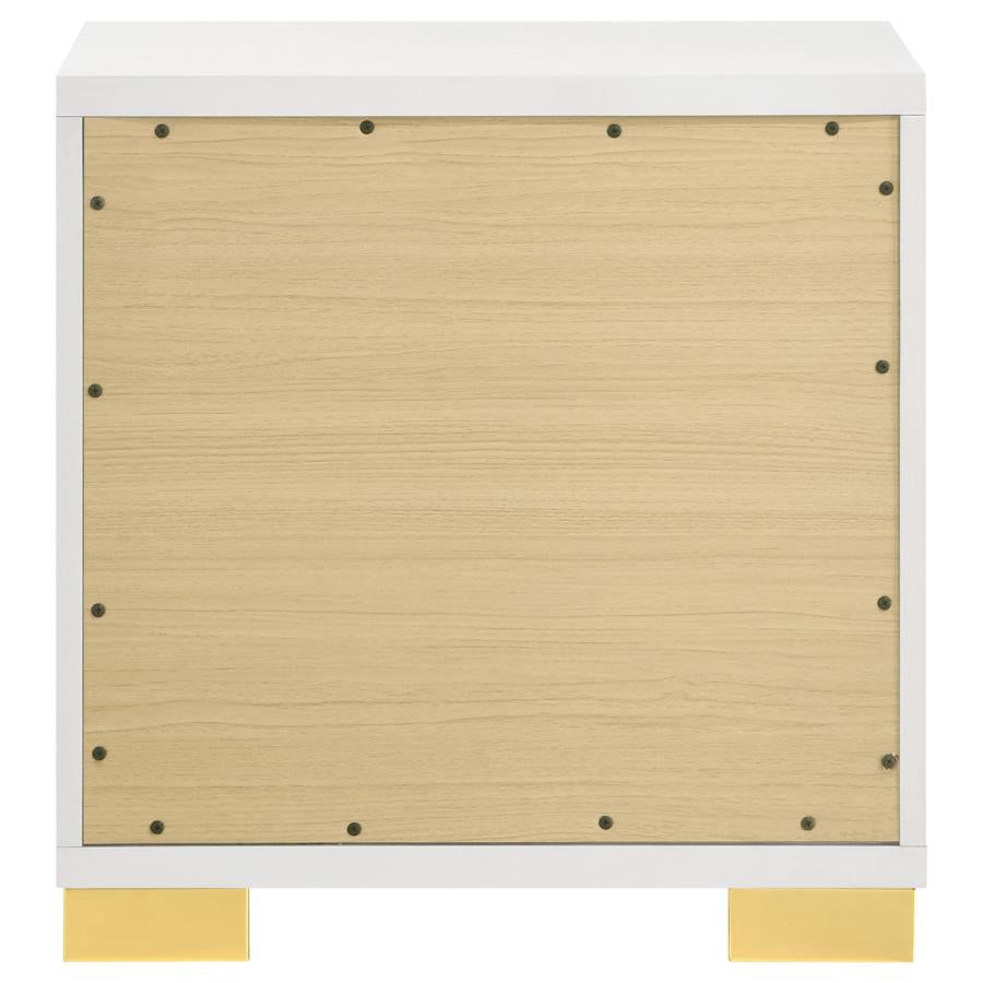 MARCELINE 2-DRAWER NIGHTSTAND WHITE