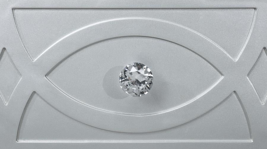 GUNNISON 2-DRAWER NIGHTSTAND SILVER METALLIC