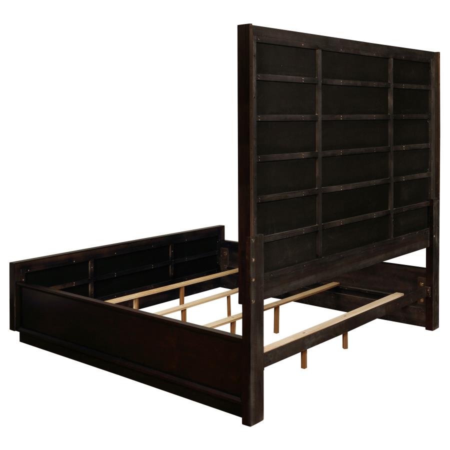 DURANGO 77-INCH QUEEN PANEL BED SMOKED PEPPERCORN