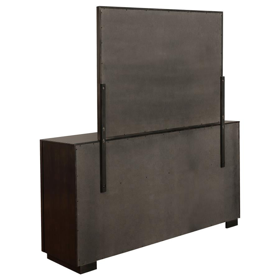 DURANGO 8-DRAWER DRESSER WITH MIRROR SMOKED PEPPERCORN