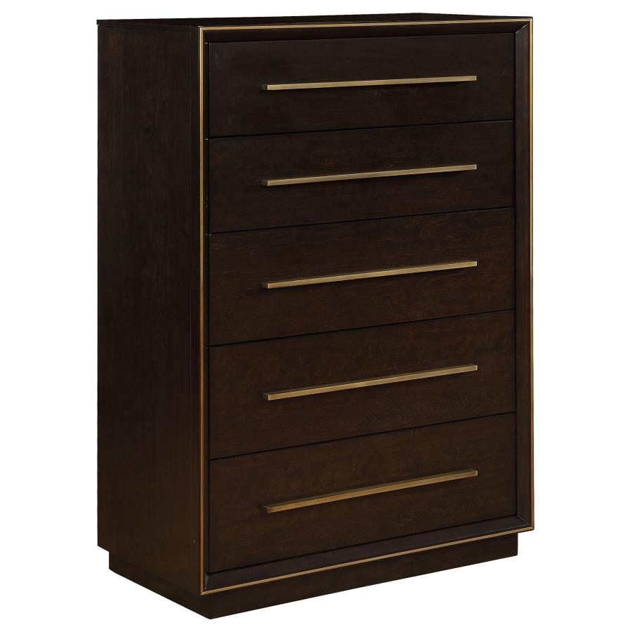 DURANGO 5-DRAWER BEDROOM CHEST SMOKED PEPPERCORN