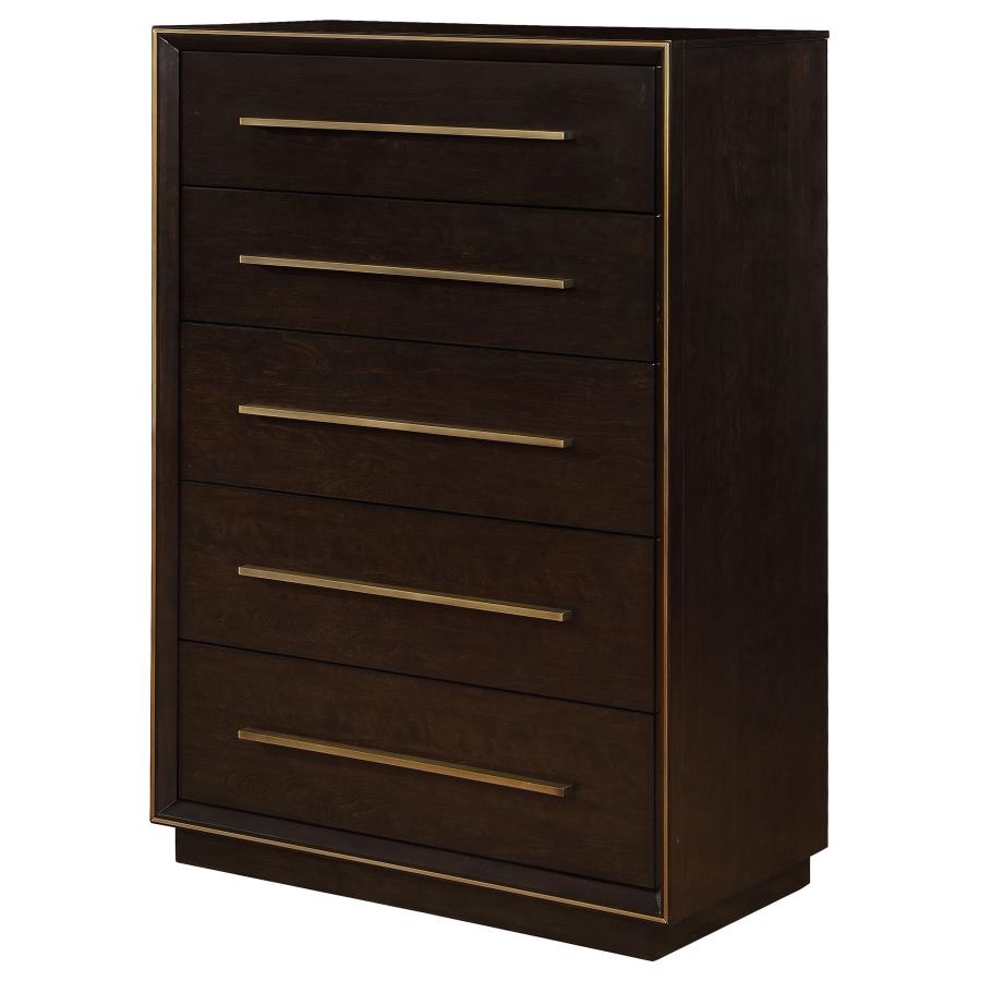 DURANGO 5-DRAWER BEDROOM CHEST SMOKED PEPPERCORN