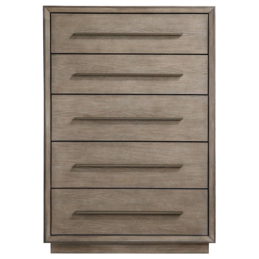 DURANGO 5-DRAWER BEDROOM CHEST TAUPE OAK
