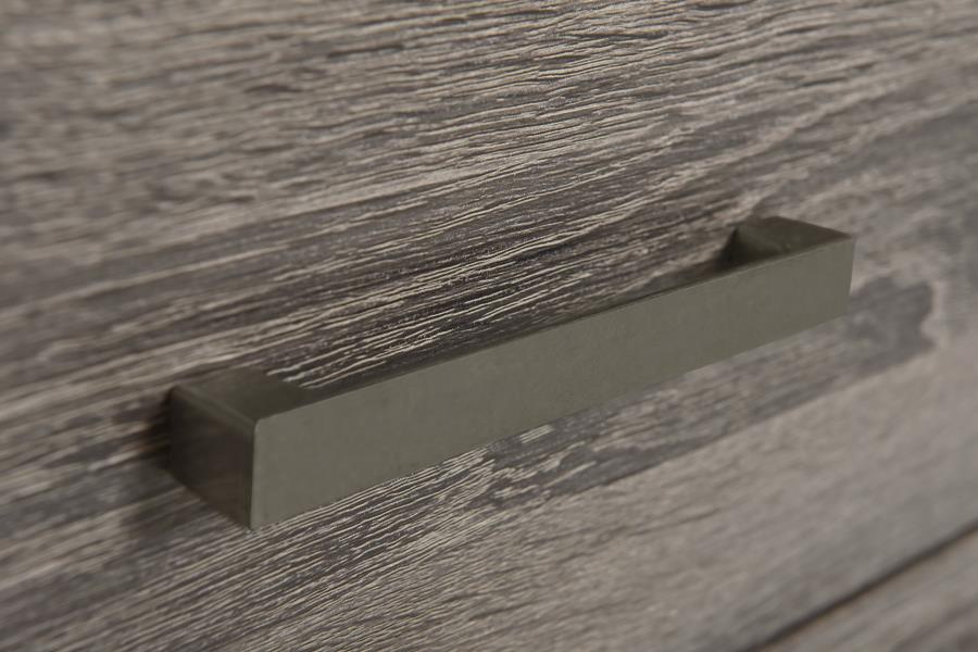 WRIGHT 4-DRAWER CHEST OF DRAWERS BROWN OAK