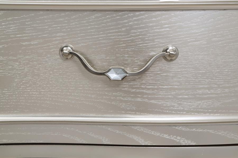 EVANGELINE 3-DRAWER NIGHTSTAND SILVER OAK