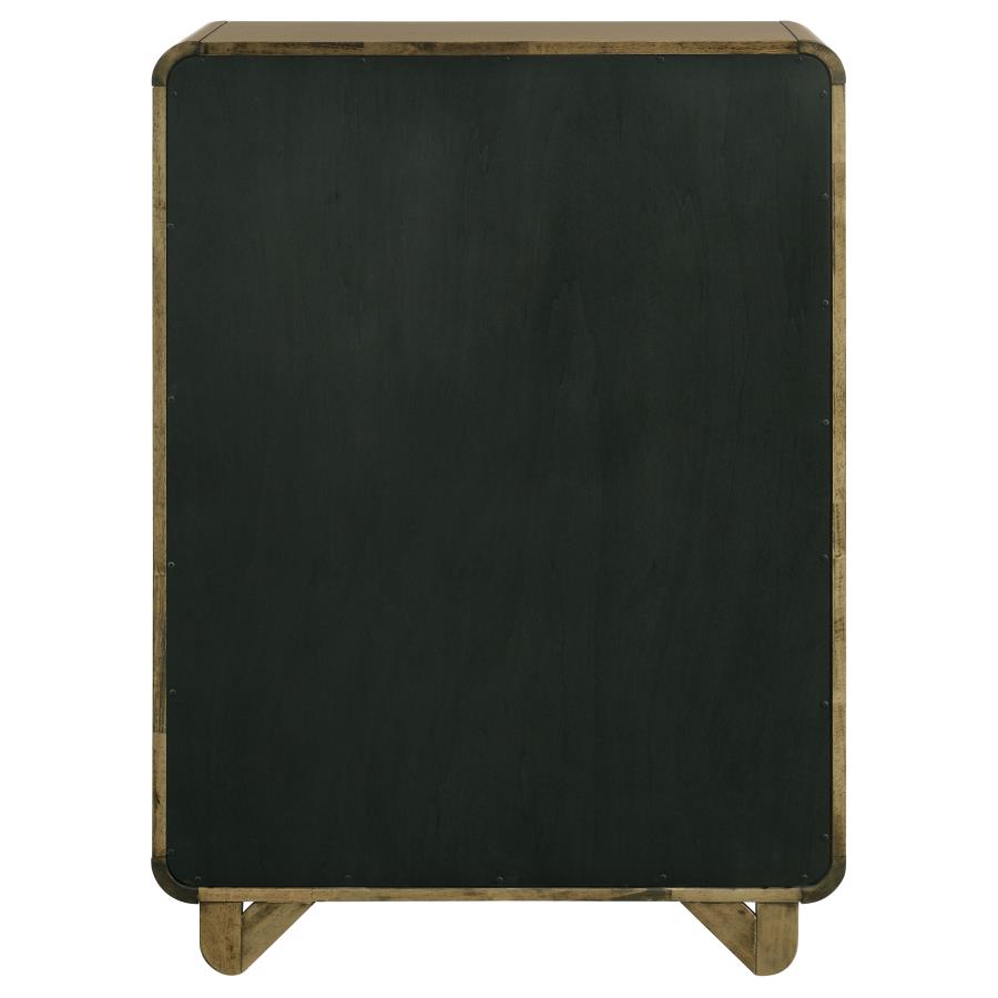 AMSBURY 5-DRAWER CHEST OF DRAWERS NUTMEG